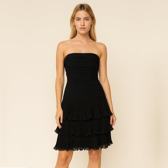 White House Black Market Dresses & Skirts - 2/$30 NWT White House Black Market Tiered Ruffle Strapless Dress 6 #A0073